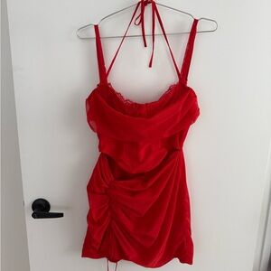 Mistress Rocks Red Corset Dress